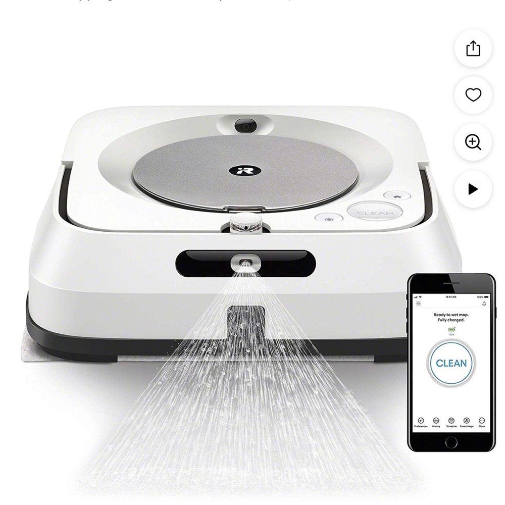 iRobot Braava jet m6 (6110) Wi-Fi Connected.  Robot Mop and Charging Dock